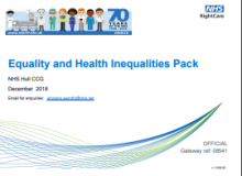 Equality and Health Inequalities Pack: NHS Hull CCG